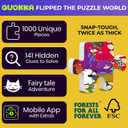 QUOKKA 1000 Piece Jigsaw Puzzle for Adults Alice in Wonderland – Puzzles for Adults 1000 Pieces Premium Box Packaging - Extra Fun Hidden Secrets & Audio Story – Perfect Relaxation Creativity Gift