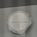 Elk and Friends Kids 6.7” Porcelain Divided Plates with Silicone Suction Sleeves | Suitable for Babies/Kids/Toddlers | Microwave & Dishwasher Safe | Non Slip | Snack Dishes | 4 Pack,Blush/Lilac/Sage/MistyBlue