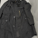 wantdo Men's Wool Blend Jacket Stand Collar Windproof Pea Coat, Large