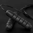 2 x BLEUM CADE Adjustable Jump Rope, Skipping Rope with Ball Bearings, with Foam Handles for Fitness, Home Exercise & Slim Body, for Kids, Men, and Women
