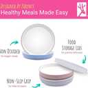 Elk and Friends Kids 7.8 Porcelain White Plates with Silicone Sleeves + Lids | Suitable for Babies/Toddlers | Microwave & Dishwasher Safe | Non Slip Dinnerware | Snack Dishes | 4 Pack, Gray/Sage/Navy/MistyBlue, 7.8" Non Divided (Non-Suction Sleeves + Lids)