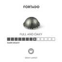 Nespresso Capsules Vertuo, Fortado Gran Lungo Americano, Dark Roast Espresso Coffee, 30 Count Coffee Pods, Brews 5.0oz. (EXP 05/31/26)