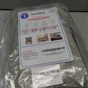 Covers & All Storage Bags, 90 litres Large size Space Saver bags Heavy Duty Storage Organizer Multipurpose, 12 Oz Waterproof UV-Resistant & Tear-Proof (23"L x 17"W x 14"H Inches, Beige, Pack of 3)