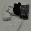 CHARMKING Compression Socks for Women & Men Circulation (8 Pairs) 15-20 mmHg is Best Support for Athletic Running,Hiking (Large-X-Large, 06 Black/Black/Black/White/White)