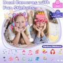 Kids Smart Phone, Christmas Birthday Gifts for Boys Girls Toddler Cell Phone Toys with Dual Camera Music Player Mini Educational Learning Games Fake Phone for 4-8 Year Old with 16G SD Card (Pink)