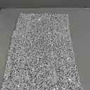 LIGICKY Luxury Series Glitzy Sequin Lumbar Pillow Covers Sparkling Decorative Glam Giltter Rectangle Cushion Cover Pillow Cases for Sofa Couch Bedroom Home Party Decor (12 x 20Inches, Silvery White)