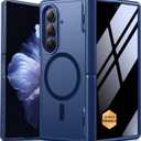 MOBOSI Magnetic for Z Fold 7 Case with Privacy Screen Protector, Samsung Galaxy Z Fold7 Cover[Compatible with Magsafe & Full Body Hinge Protection] Shockproof Phone Cases for zfold 7, Deep Blue