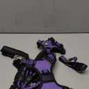 IVY&LANE No Pull Dog Harness for Small Dogs, Dog Vest Harness with Leash, Safety Belt and Storage Strap, Fully Adjustable Harness, 360 Reflective Strip, Soft Handle (Purple, XS)