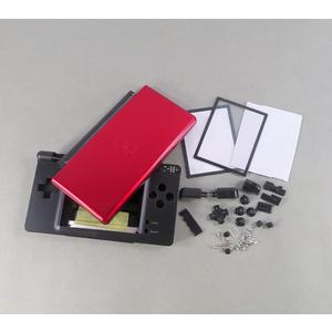 for NDSL Full Shell Housing Replacement for Nintendo DS Lite NDSL Case Transparent Clear sSell (red Black)