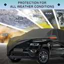 Car Cover Waterproof Custom Fit for Jeep Grand Cherokee 2011-2023 All Weather for Automobiles Outdoor Snow Sun Dust UV Protection Full Exterior Cover with Door Zipper