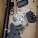 WALI Triple Monitor Stand, Free Standing Three LCD Monitor Fully Adjustable Desk Mount Fits 3 Screens up to 27 inch, 22 lbs Weight Capacity per Arm (MF003), Black