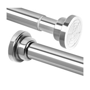 Shower Curtain Rod, 32-83 inch Heavy Duty Spring Tension Shower Rod, Non Slip, Never Rust, No Drill 1" Diameter Adjustable Shower Rods for Bathroom, Window