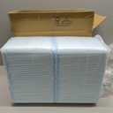 Amazon Basics Dog and Puppy Pee Pads with 5-Layer Leak-Proof Design and Quick-Dry Surface for Potty Training, Standard Absorbency, X-Large, 28 x 34 Inch - Pack of 60, Blue & White