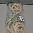 4 Inch Width Wooden Rings 10PCS for Macrame, Jewelry Making, and DIY Crafts, Unfinished Smooth Wood Rings, 3/5 Inch Diameter