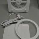 4 Inch Bathroom Exhaust Fan, 130m³/ h Quiet Ventilation Extractor with Check Valve, Wall/ Window Mount Bathroom Exhaust Fan for Kitchen, Garage, Office, Shop, 12W, 34 dB, White