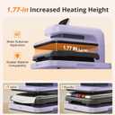 HTVRONT Auto Heat Press 2 - Heat Press Machine for T Shirts with Adjustable Pressure & Higher Heating Height, Heats Up Fast & Evenly Heat Press 15x15 for HTV, Sublimation, Heat Transfer Projects