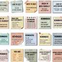 300 Pcs Mental Health Stickers Motivational Affirmation Stickers Mental Health Awareness Items Positive Waterproof Laptop Bottle Feelings Decor for Mindfulness Train Adult Employees(Warm Color)