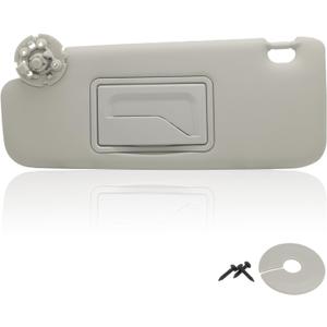 NHILES Left Driver Sun Visor Compatible with Chevy Cruze 2011-2019 Sun Visor Replacement Number 95034256 95034253 84126667 84126658 Color: Grey