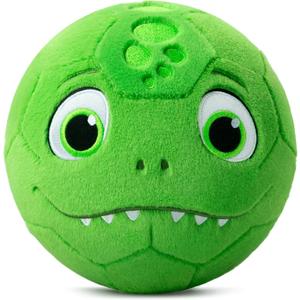 VangeBow Silent Indoor Soccer Balls for Toddlers 1-3, Inflatable Soft Plush Baby Toddler Soccer Ball Toys Gifts for Kid 3-5 Year Old Boy First Birthday Gift (Dinosaur, Pump Include)