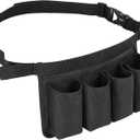 Tool Pouch, Waist Tools Bag Belt, Bottle Holster, Heavy Duty Working Tool Apron for Janitorial, Custodial, Housekeeping, Cleaning (F)