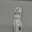 YOJOE Indoor Extension Cord, 3 Prong Grounded 13A Power Cord, 16 Gauge Heavy Duty 6 ft White Flat Plug Extension Cord for Home, Office, 16/3 SPT-3 UL Listed