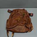 FADEON Leather Backpack Purse for Women Designer Travel Backpack Purses PU Fashion Ladies Shoulder Bag with Tassel Brown