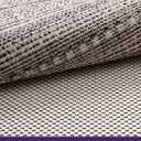 DEXI Hallway Runner Rug 3.3x6.7, Woven Braided Farmhouse Runner Carpet Indoor, Absorbent Thin Long Entryway Runners for Kitchen, Laundry Room, Patio Entrance, Striped Grey