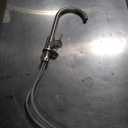 Utility Sink Free Standing Single Bowl Kitchen Sink with Cold and Hot Water Pipe Stainless Steel Sink for Garage Shop Laundry Room Farmhouse Mens Gifts Ourdoor Indoor