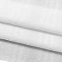 Valea Home Boho Kitchen Valance for Windows, Semi-Sheer Valance for Small Window Kitchen Valance Curtain, Rod Pocket Cafe Valance for Bathroom Laundry Basement 52 * 18 Inch1 PanelWhite