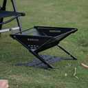 BLACKDOG Portable Fire Pit for Camping, Outdoor Foldable Firepit Grill