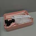 Diaper Caddy - Plastic Diaper Organizer for Nursery Essentials, Baby Organizers and Storage, Movable Cart for Changing Table & Crib, Baby Registry Search, Pink