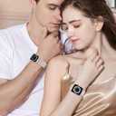 V.R.HOPE Resin Watch Band Compatible with Apple Watch Band for Women 42mm 44mm 45mm 46mm49mm Fashion Lightweight Bracelet Strap for iWatch Series Ultra3/11/10/9/8/7/6/5/4/3/2/1/SE3 (Clear)