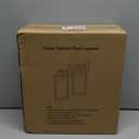 Outdoor Wall Light Fixtures, Exterior Waterproof Wall Lanterns, Porch Sconces Lighting with E26 Sockets & Glass Shades, Modern Matte Black Outside Lights for Patio Front Door Entryway Garage, 2-Pack