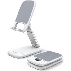 Lamicall White Cellphone Stand, Xmax Gift for Men Women Mother Father Girls Boys Coworkers, Desk Accessories, Telephone Stands, Workspace Organizersf, Gifts for Christmas