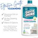 Quick Shine Multi Surface Concentrated Floor Cleaner 27oz Use on Hardwood, Laminate, Luxury Vinyl Plank LVT, Tile & Stone Dirt Dissolving & Powerful Cleaning Makes 27 Gallons