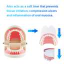 Denture Adhesive Cushion, 120 Pads(4 Pack) Zinc Free Long-Lasting Cushion Denture Adhesive Pad for Secure Hold and Food Seal Lower