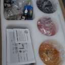 KCO Lighting Modern Colorful Pendant Light Gold Globe Pendant Lighting Stained Glass Balloon Chandelier Light Fixture Colored Glass Pendant Lights Kitchen Island for Kids Room