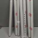 Room Divider, Tension Curtain Rod No Drilling,4-10ft(H) 28-140inch(W) Wall Divider for Room Separation, Heavy Duty Room Partition Separator, Adjustable Folding Privacy Screens,White