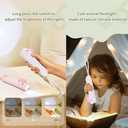 New Rechargeable Unicorns LED Flashlight, Cute Animal Shaped Silicone Flashlight, Comfortable Touch Lasting Press to Adjust Brightness Portable Outdoor Lighting Creative Light.
