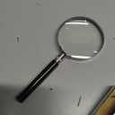 Deluxe Products Classic Handheld Magnifying Glass - Portable Compact Design for Travel, and 3" Glass Lens with 3X Magnification for Reading Small Print, and Hobbyists, Black, (SON-DP-8119)