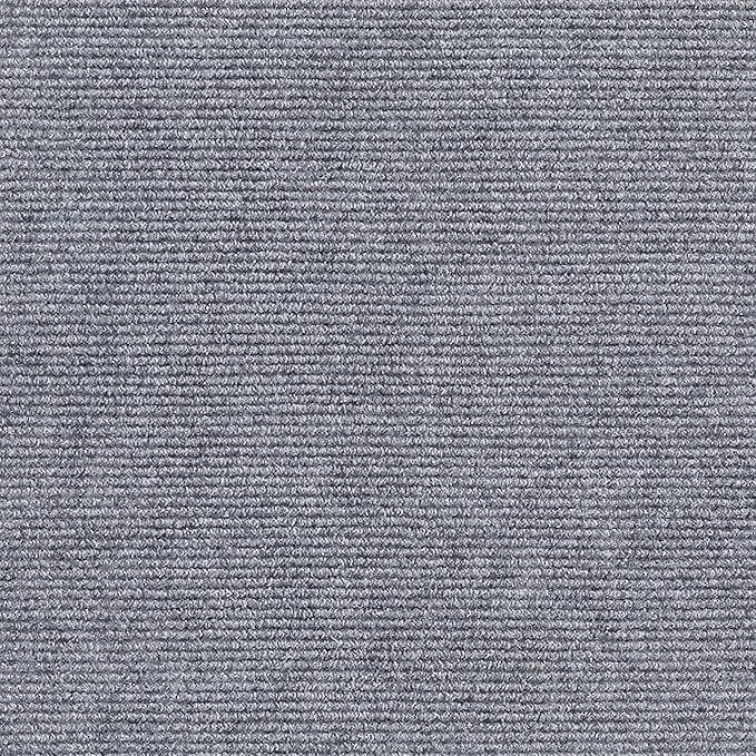 24 * 24in Peel and Stick Carpet Tiles, Self Adhesive Floor Squares with Extra Soft Pad, Easy Installation for Bedroom, Living Room, Office, Rental (10, Light Gray)