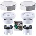 2 Pack Vacuum Breaker Repair Kit Replacement for VACVBKX1B Heavy Duty Metal Vacuum Breaker Replacement Kit for Traditional Anti Siphon Frost Free Sillcock Valves Anti Siphon Valve Repair Kit