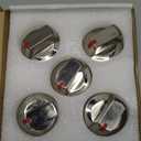 TOMOON DG64-00473A Range Stove Knobs Replacements for Sam-Sung NX58H5600SS NX58K7850SS NX58H5650WS NX58F5700WS Gas Range Oven -Stainless Steel Control Dial Knob 5 Pack