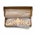 High Quality Wood Carved Natural Floral Corner Appliques Frame wooden Figurines Crafts Furniture Parts