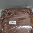 LATMAP 43L Backpack for Women Men - Vegan Leather Backpack Purse Travel Carry-on Bag College Bookbag Work fits 17" Laptop, Brown, Medium