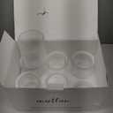 INSETLAN 6-Piece Ribbed Glassware -Vintage Cocktail Drinking Glasses, Ideal for Wine, Juice, Water, Ice Coffee Cup, Whiskey, Mixed Drinkware