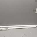 Tension Curtain Rod 41-86In-150Lb Outdoor Extra Long Tension Rod No Drilling for Window or Bathroom Patio, Adjustable Heavy Duty Shower Curtain Rod, Easy to Install, Never Rust, Non-Slip-White
