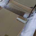 Airdown Wood TV Stand with LED Lights, 39 Inch Modern Entertainment Center for Gaming, Living Room, Bedroom, TV Console with Storage Cabinet for TV Up to 43 Inch