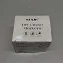 SFAIH Dry Erase Markers Chisel Tip with Magnetic Whiteboard Eraser, 48 Bulk Pack Black White Board Markers for Teachers, Versatile Lines, 1s Quickly Dry, Essential Supplies for Office Teacher