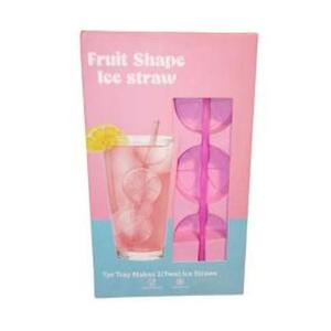 Fruit Shape Ice Straw, 3 Pack